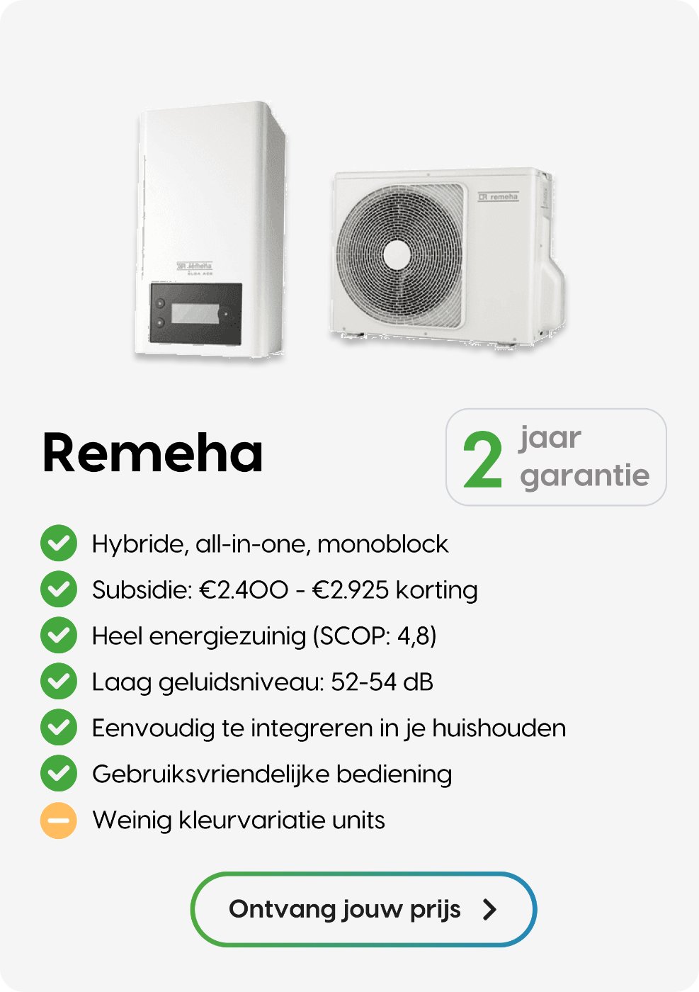 Remeha warmtepomp